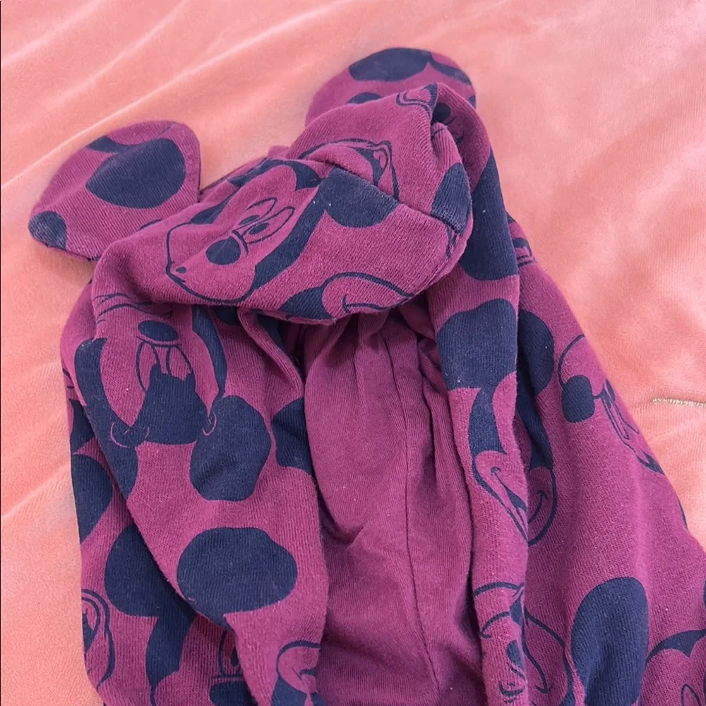 GAP Kids Plum Burgundy Mickey Print Hoodie